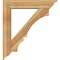Ekena Millwork Balboa Traditional Rough Sawn Bracket w/ Offset Brace, Western Red Cedar, 8"W x 40"D x 44"H BKT0806X40X44BOA01RWR - alternate 2